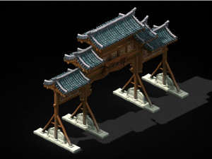 song dynasty-borriage 02 3D-Modell