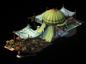 song dynasty-fruit stand Modelo 3D