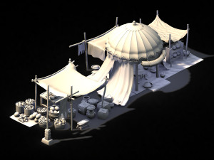 song dynasty-fruit stand Modelo 3D