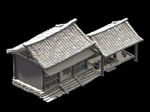 song dynasty-west gate-architecture 01 3D Model