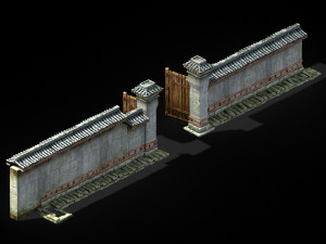 song dynasty-west city gate wall 01 Modelo 3D