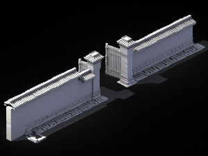 song dynasty-west city gate wall 01 Modelo 3D