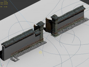 song dynasty-west city gate wall 01 Modelo 3D