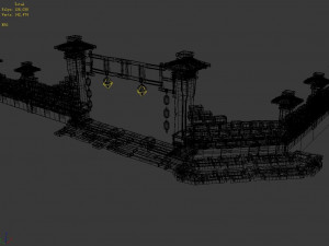song dynasty-changan bus station-railing 3Dモデル