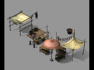 song dynasty-tent-pottery 3Dモデル