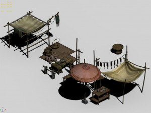 song dynasty-tent-pottery 3D मॉडल