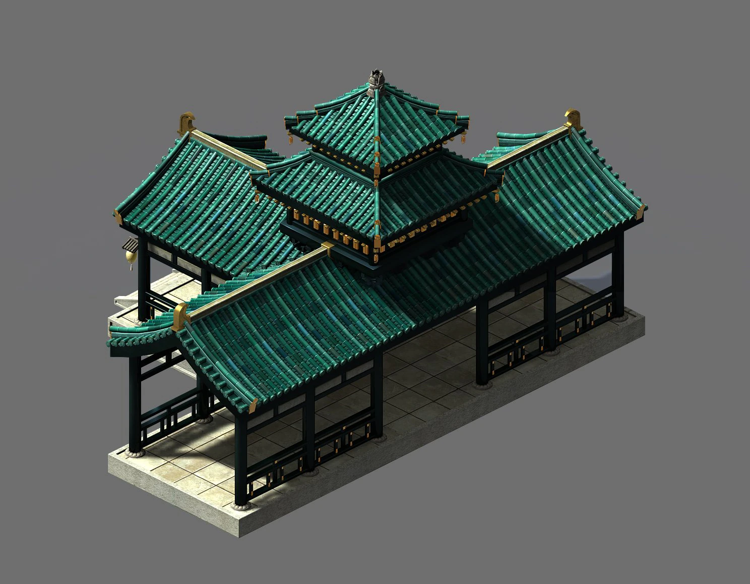 t-corridor 58 3D Model .c4d .max .obj .3ds .fbx .stl .blend 