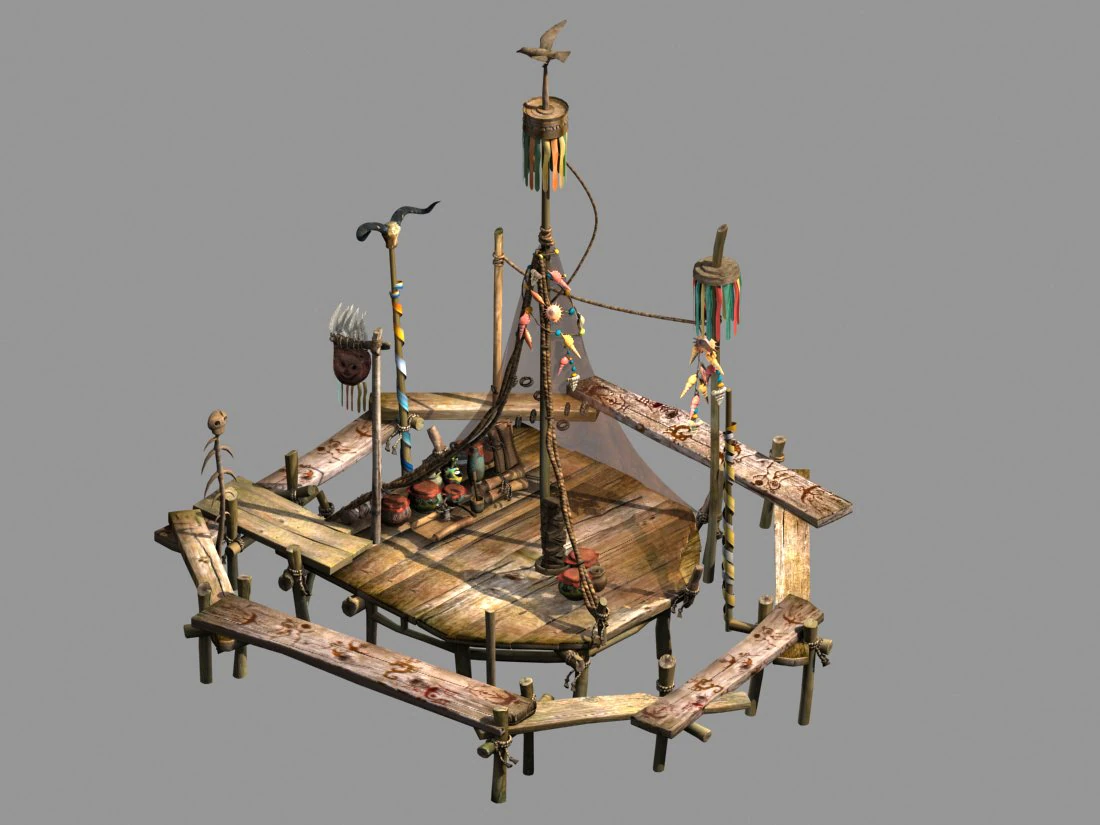 aolai kingdom-wizard-architecture 3D Model .c4d .max .obj .3ds .fbx .stl .blend