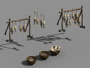 aolai country-fishing-fish-net 01 3D Model