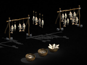 aolai country-fishing-fish-net 01 3D Model