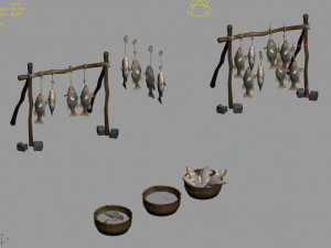 aolai country-fishing-fish-net 01 3D Model