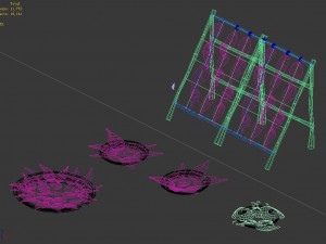 aolai country-fishing-fish-net 02 3D 模型