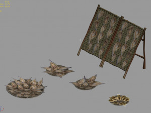 aolai country-fishing-fish-net 02 3D 模型