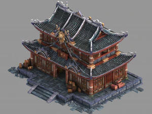 компанія охоронців долини Байхуа 01 3D Модель