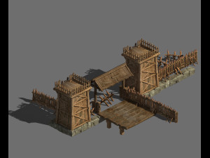 fort-small barracks 12 3D Model
