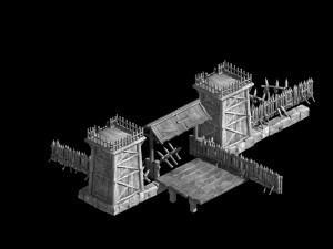 fort-small barracks 12 Modelo 3D