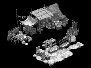 icewind valley-city-market 12 3D Model