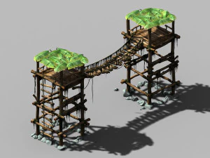 tribe-village-gate 01 3D Model