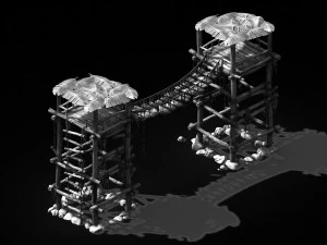 tribe-village-gate 01 3D Model