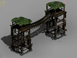 tribe-village-gate 01 3D Model