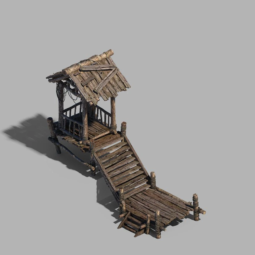 evacuation channel-building 3D Model .c4d .max .obj .3ds .fbx .stl .blend 