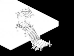 evacuation channel-building 3D Model