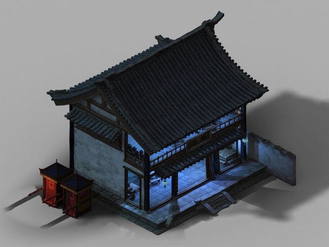 city-market-pharmacy 74 3D Модель .c4d .max .obj .3ds .fbx .stl .blend 