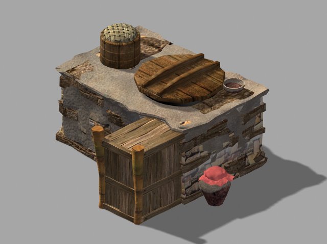 kitchen-food-stove 23 3D Model .c4d .max .obj .3ds .fbx .stl .blend