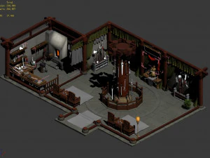traditional blacksmith shop-iron shop 3D Model