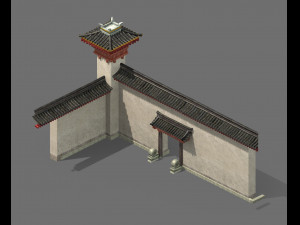 creativity-blue tiles-wall 12 3D Model