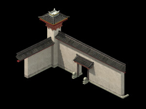 creativity-blue tiles-wall 12 3D Model