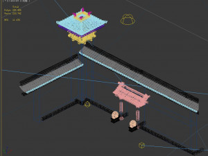 creativity-blue tiles-wall 12 3D Model