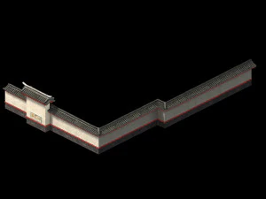 creativity-blue tiles-wall 13 3D Model