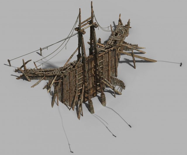 prairie-mining dam Model 3D .c4d .max .obj .3ds .fbx .stl .blend 