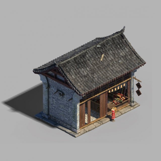 dali-architecture-clothing store 03 3D Модель .c4d .max .obj .3ds .fbx .stl .blend