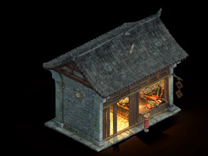 dali-architecture-clothing store 03 3D Модель