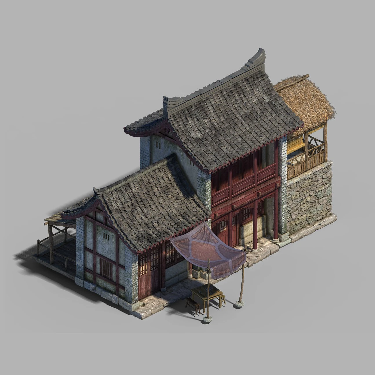 dali-architecture-shop 01 3D Model .c4d .max .obj .3ds .fbx .stl .blend