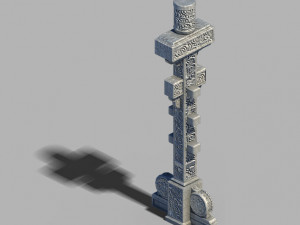 dali-architecture-decorative column 02 3D Model