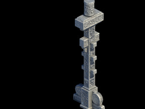 dali-architecture-decorative column 02 3D Model