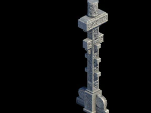 dali-architecture-decorative column 02 3D Model