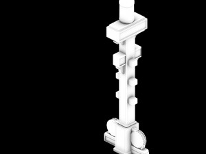 dali-architecture-decorative column 02 3D Model