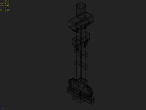 dali-architecture-decorative column 02 3D Model