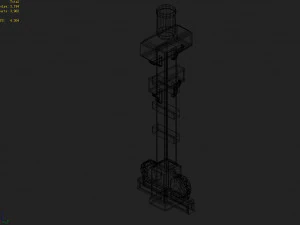 dali-architecture-decorative column 02 3D Model