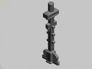 dali-architecture-decorative column 02 3D Model