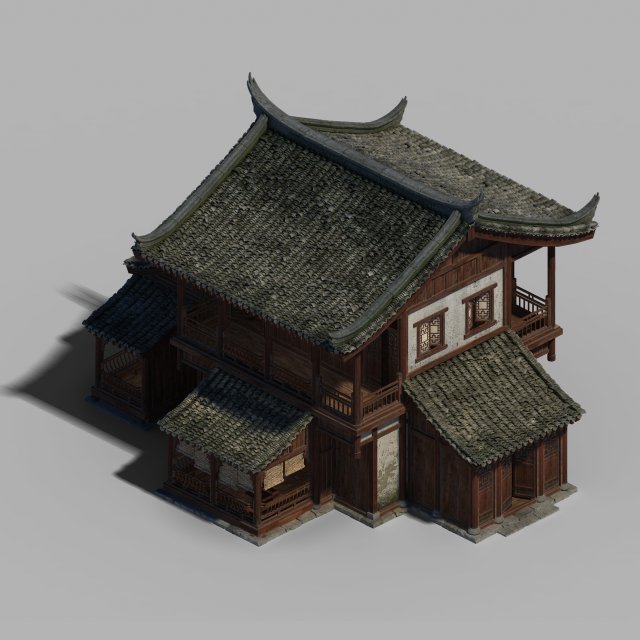 dali-private house-architecture 01 3D Model .c4d .max .obj .3ds .fbx .stl .blend