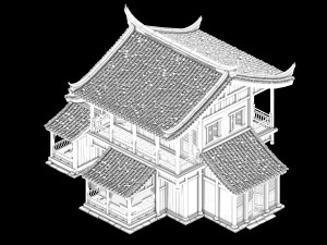dali-private house-architecture 01 3D Model