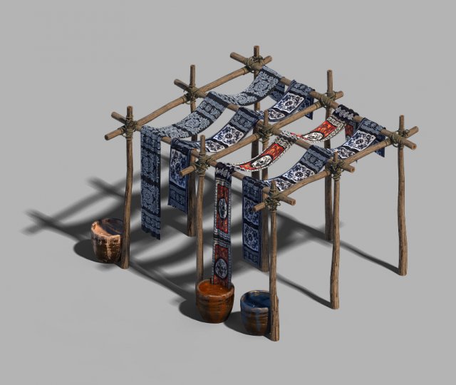 dali-dyeing-cloth 02 3D 모델 .c4d .max .obj .3ds .fbx .stl .blend