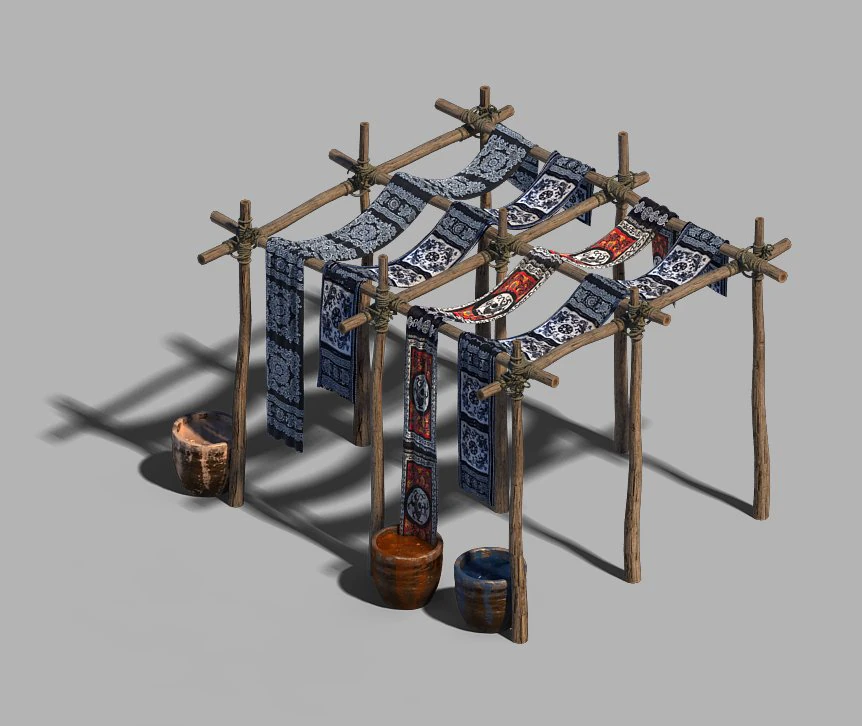 dali-dyeing-cloth 02 3D Model .c4d .max .obj .3ds .fbx .stl .blend 