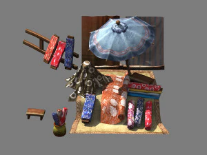 datang-south-clothing shop 063 3D Model