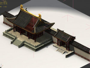 large mansion-continuous gate 32 Modello 3D